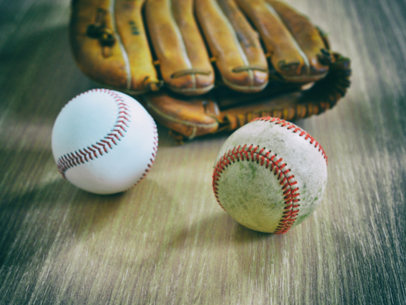 different sizes of baseball