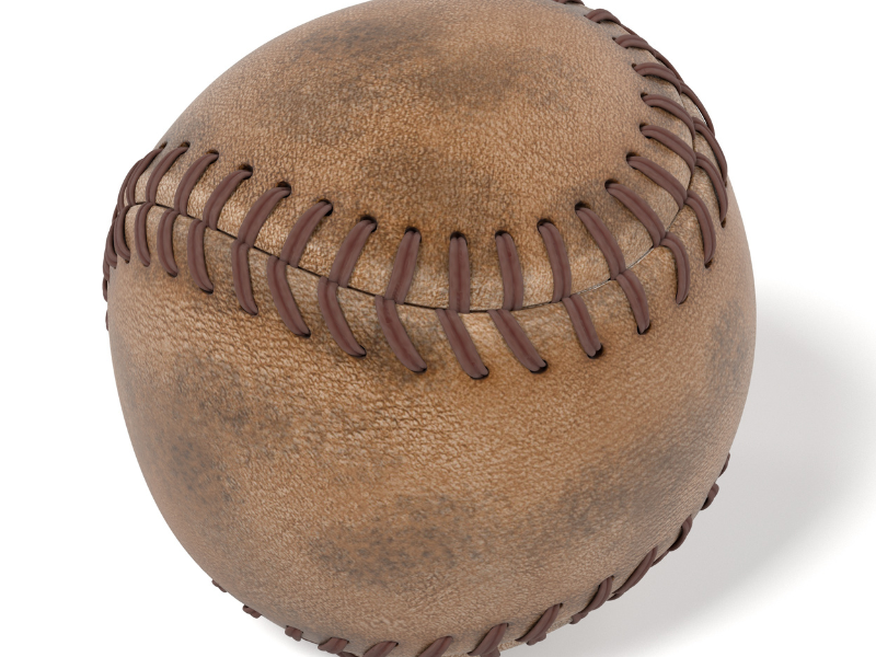 leather baseball