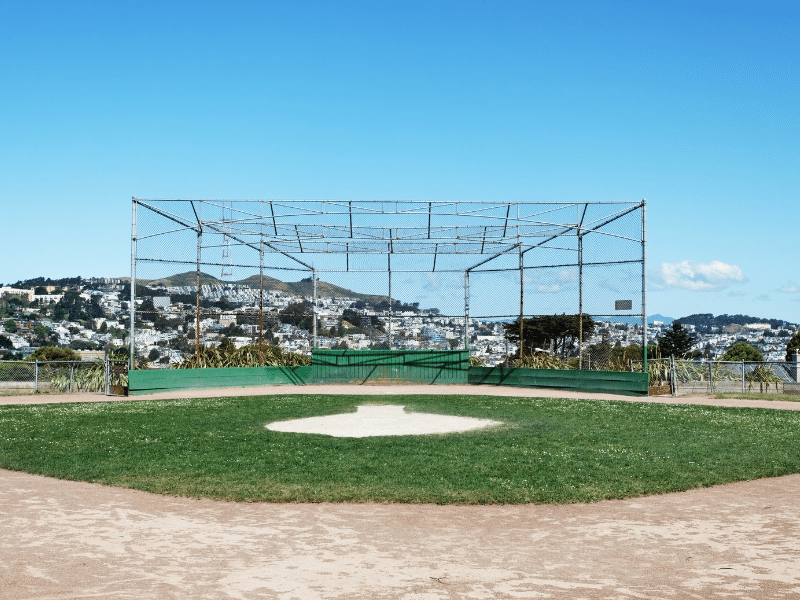 Construction of a baseball field