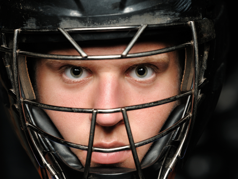 baseball helmet for safety