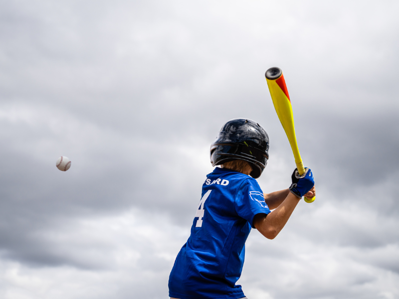 good grip on the bat using batting gloves