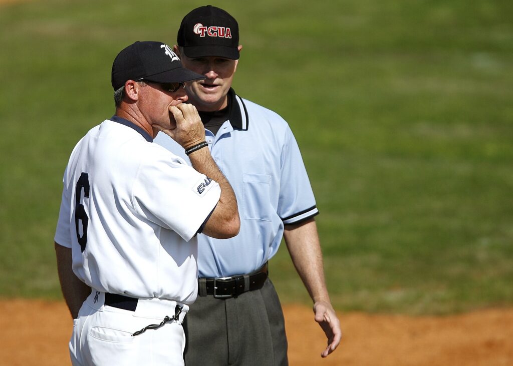 baseball coach in player's performance